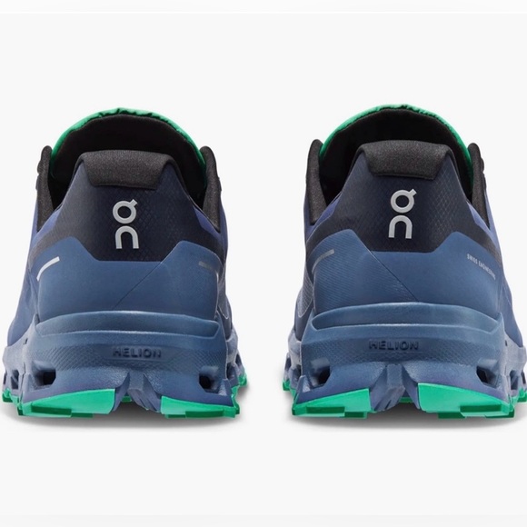 On Cloudvista CloudTrax Waterproof Trail Running Shoes Metal Denim 74.98277 12.5 - Picture 3 of 12